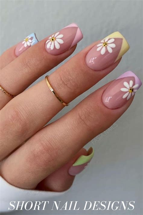 cute nail designs short acrylic